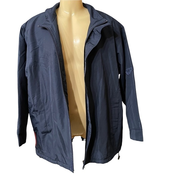 Prada Navy Blue Zip Up Mens Windbreaker Jacket Size M - Picture 9 of 12